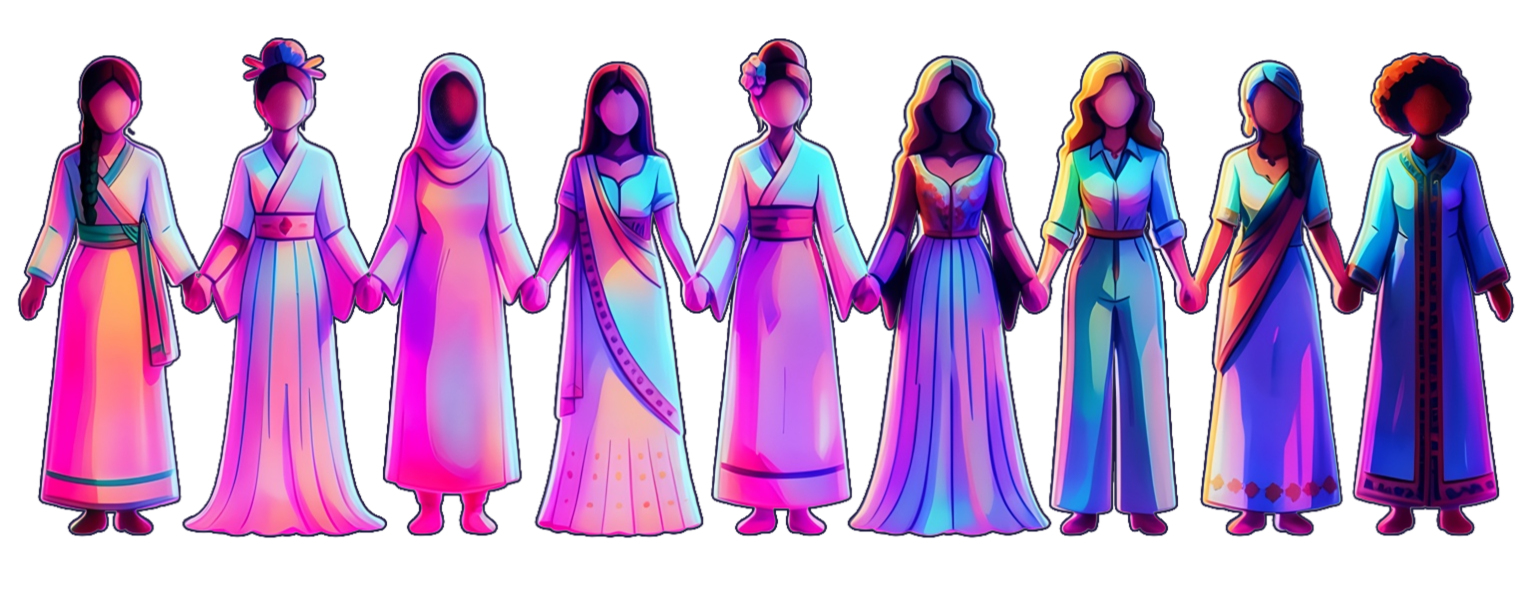 A lineup of Hunters holding hands